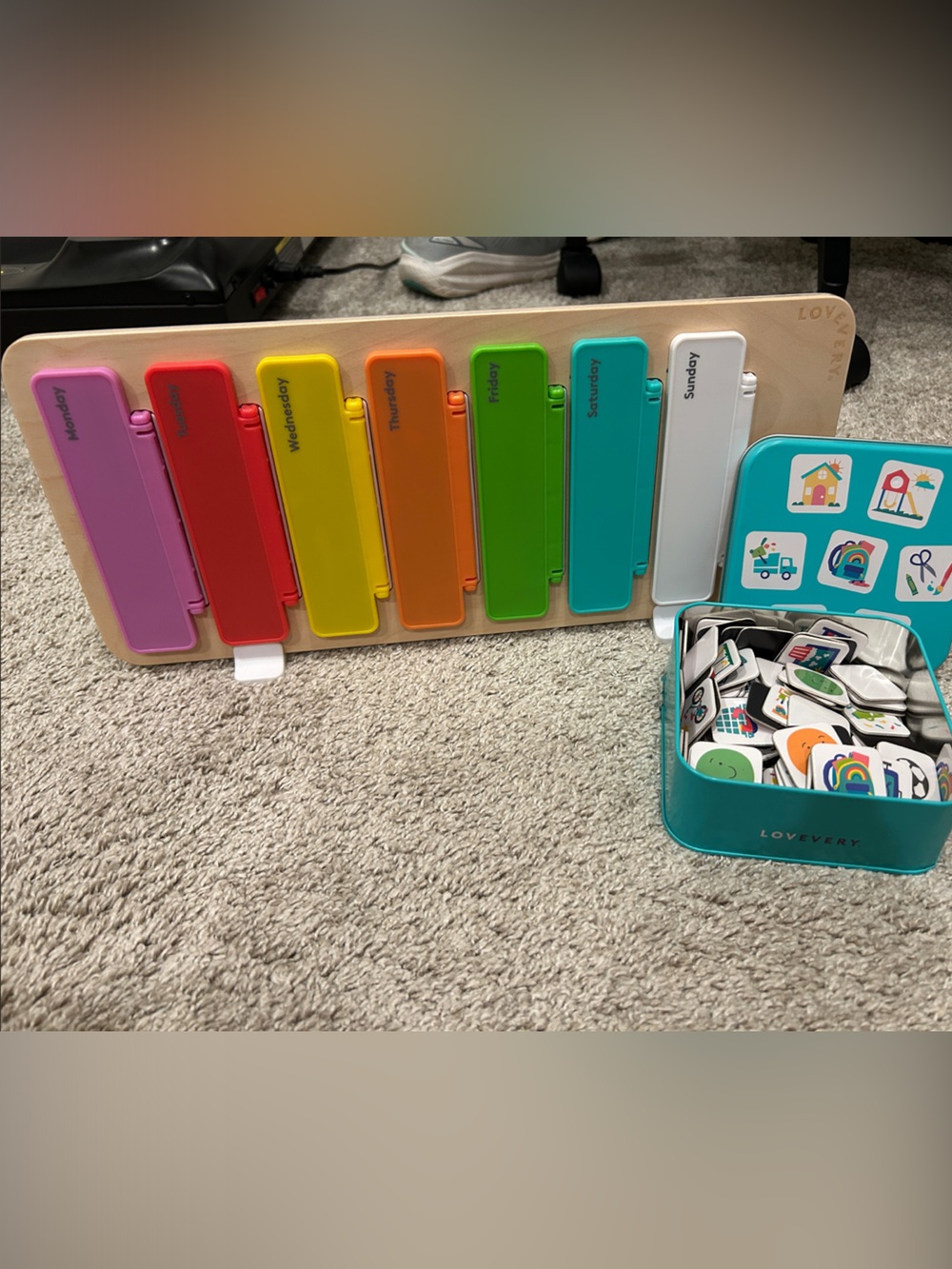Lovevery Plan Ahead Calendar Board with Icon Magnets